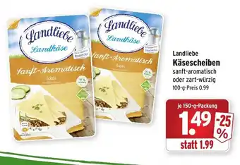 Wasgau Landliebe Käsescheiben 150g Angebot