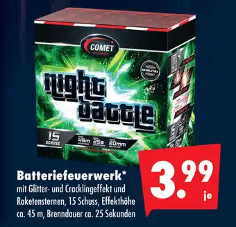 Mäc Geiz Comet Feuerwerk Batteriefeuewerk Night Battle Angebot