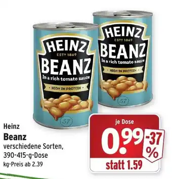 Wasgau Heinz Beanz 390-415g Angebot