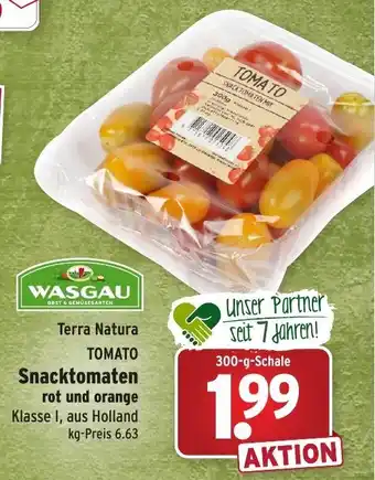 Wasgau Terra Natura Tomato Snacktomaten rot und orange 300g Angebot