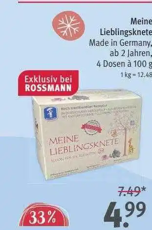 Rossmann Meine lieblingsknete Angebot