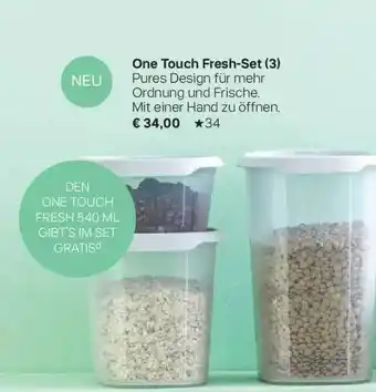 Tupperware One touch fresh-set Angebot