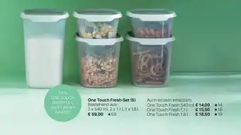 Tupperware One touch fresh-set Angebot