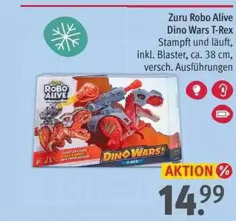 Rossmann Zuru robo alive dino wars t-rex Angebot