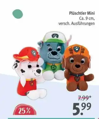 Rossmann Plüschtier mini Angebot