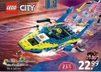 Rossmann Lego city 60355 detektivmission der wasserpolizei Angebot