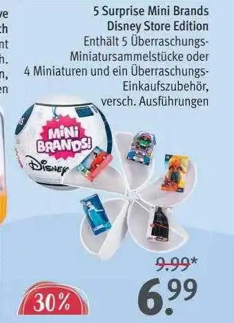 Rossmann 5 surprise mini brands disney store edition Angebot