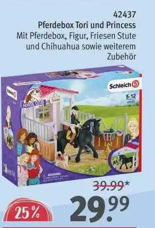 Rossmann Schleich 42437 pferdebox tori und princess Angebot