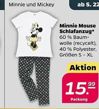 NETTO Minnie mouse schlafanzug Angebot