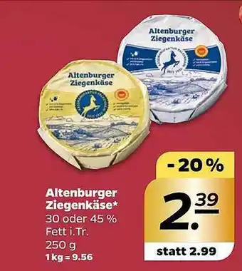 NETTO Altenburger ziegenkäse Angebot