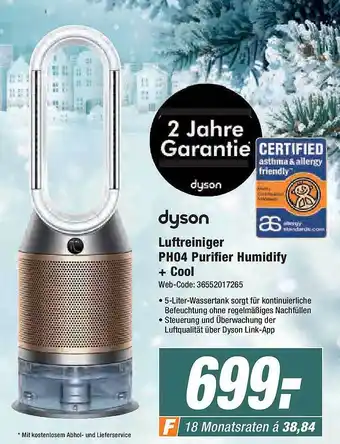 Expert Dyson luftreiniger ph04 purifier humidify + cool Angebot