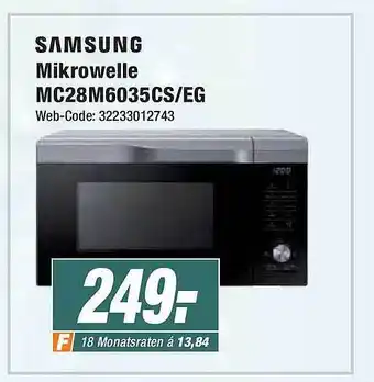 Expert Samsung mikrowelle mc28m6035cs-eg Angebot