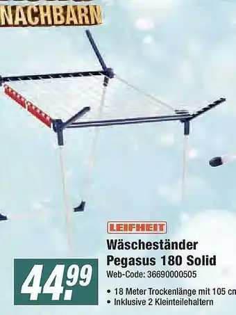 Expert Leifheit wäscheständer pegasus 180 solid Angebot