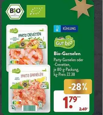 Aldi Süd Gut bio-garnelen Angebot