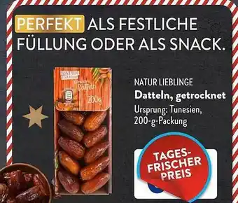 Aldi Süd Natur lieblinge datteln, getrocknet Angebot