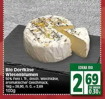 Elli Markt Bio dorfkäse wiesenblumen Angebot