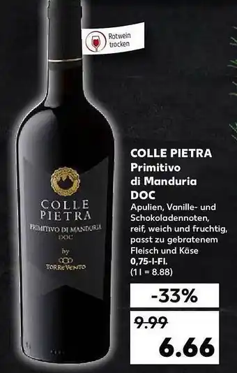 Kaufland Colle pietra primitivo di manduria doc Angebot