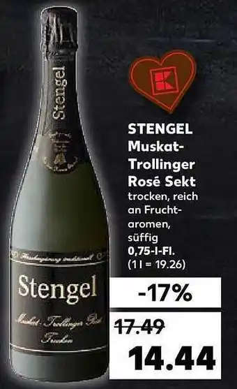 Kaufland Stengel muskat-trollinger rosé sekt Angebot