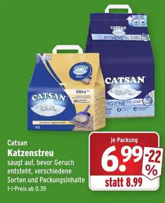 Wasgau Catsan Katzenstreu Angebot