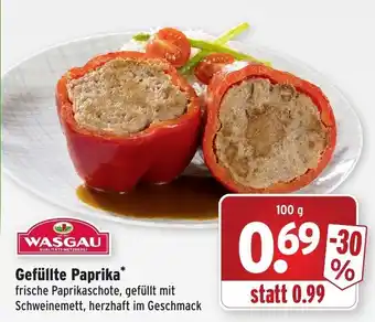 Wasgau Gefüllte Paprika 100g Angebot