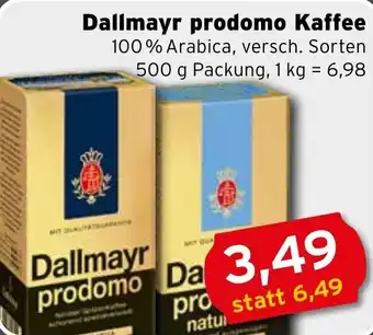 CAP Markt Dallmayr prodomo Kaffee 500g Angebot