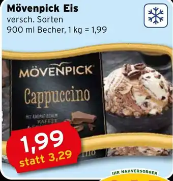 CAP Markt Mövenpick Eis 900ml Becher Angebot