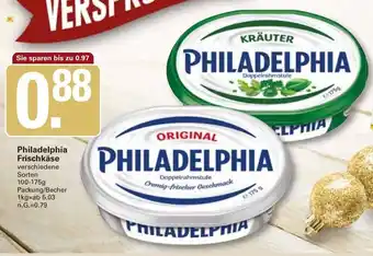 WEZ Philadelphia Frischkäse 100-175 g Packung/Becher Angebot