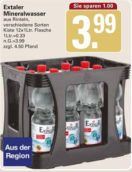 Spannende Extaler Mineralwasser Angebot Fotos