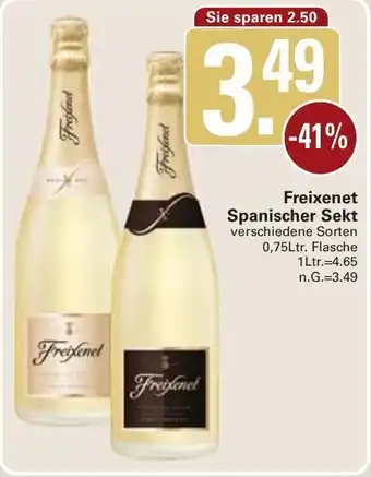 WEZ Freixenet Spanischer Sekt 0,75 Lt Flascher Angebot