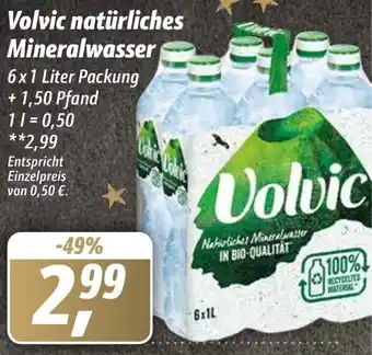 Simmel Volvic Natürliches Mineralwasser 6x1 Liter Packung Angebot