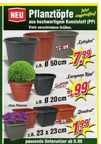 Wiglo Wunderland Pflanztöpfe aus hochwertigem Kunststoff Angebot