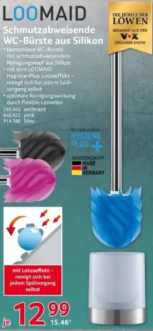 Selgros Loomaid Schmutzabweisende WC Bürste aus Silikon Angebot