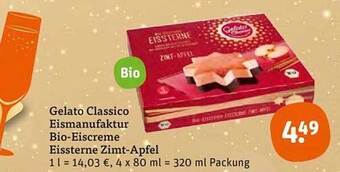 tegut Gelato classico eismanufaktur bio-eiscreme eissterne zimt-apfel Angebot