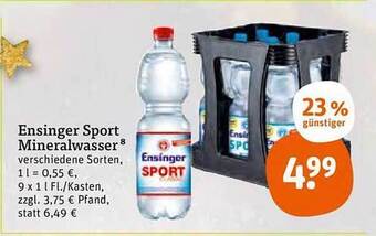 tegut Ensinger sport mineralwasser Angebot