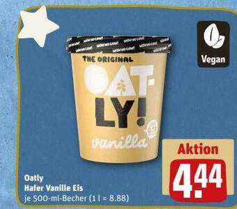 REWE Oatly hafer vanille eis Angebot