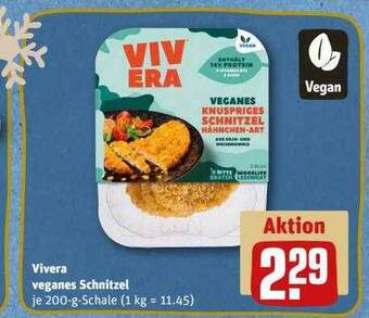 REWE Vivera veganes schnitzel Angebot