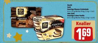 REWE Nestlé gold knackige mousse schokolade oder gold knackige creme vanille Angebot