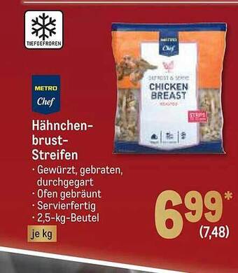 METRO Hähnchen brust streifen Angebot