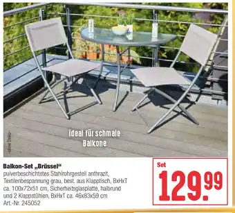 Hellweg Balkon Set Brüssel Angebot