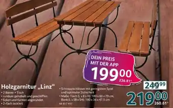 Selgros Holzgarnitur ,,Linz" Angebot