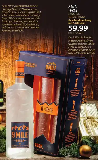 Famila Nord Ost 9 Mile Vodka 3 Liter Flasche Angebot