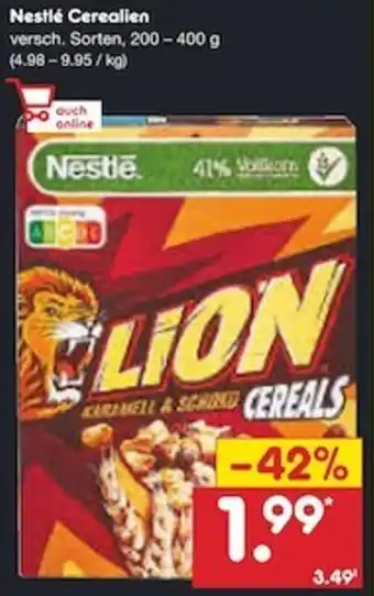 Netto Marken-Discount Nestlé Cerealien 200-400 g Angebot