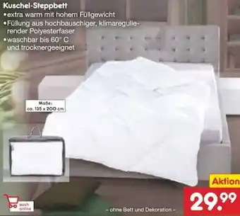 Netto Marken-Discount Kuschel Steppbett Angebot