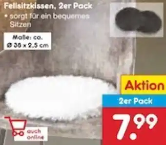 Netto Marken-Discount Fellsitzkissen, 2er Pack Angebot