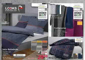 Selgros Looks satin-bettwäsche oder decke oder frottierserien Angebot