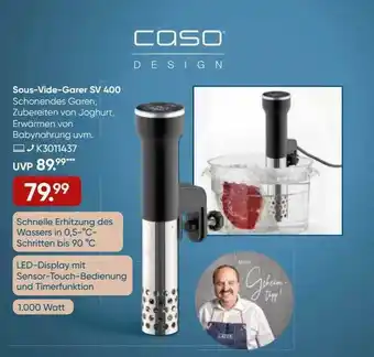 Galeria Caso sous-vide-garer sv400 Angebot