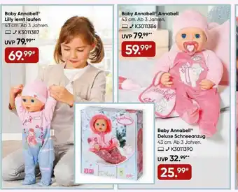 Galeria Baby annabell lilly lernt laufen oder annabell oder deluxe schneeanzug Angebot