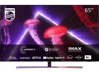 Saturn Philips 65oled837/12 oled tv (flat, 65 zoll / 164 cm, 4k, smart tv, ambilight, android tv™ 11 (r)) Angebot