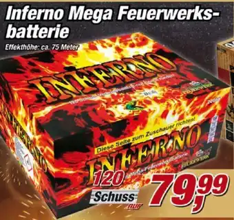 Posten Börse Inferno Mega Feuerwerksbatterie 120 Schuss Angebot