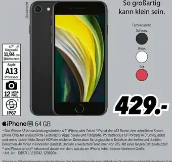 MEDIMAX iPhone 64 GB Angebot